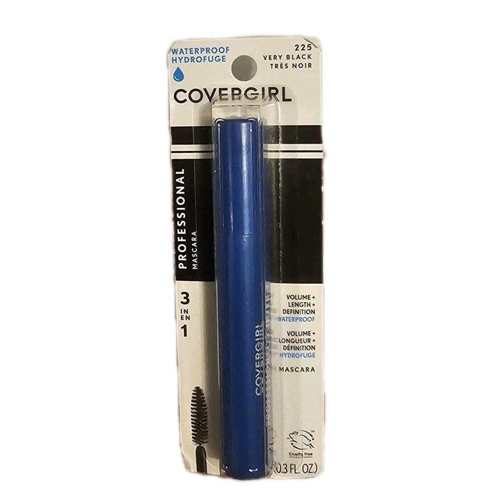 CoverGirl Professional 3-in-1 Waterproof Mascara 225 Very Black 0.3oz